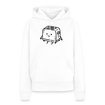 Kawaii-Toaster - Frauen Premium Bio Hoodie - Weiß - Vorne - Julia (174cm)