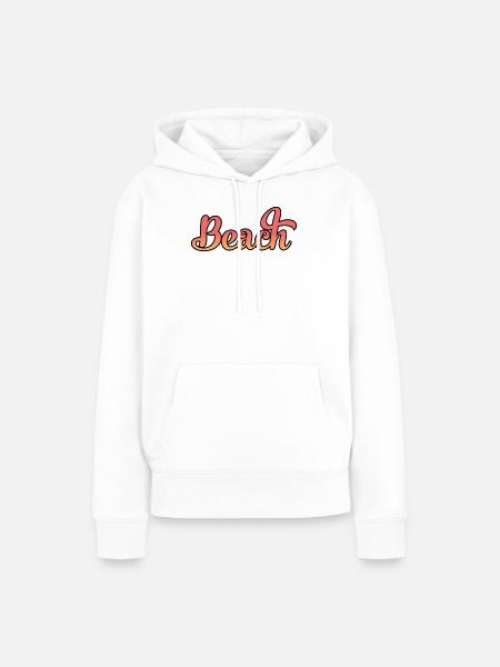 Beach - Frauen Premium Bio Hoodie - Weiß