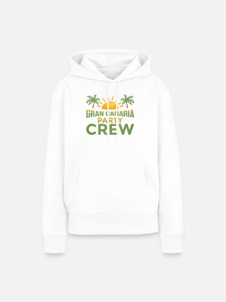 Gran Canaria Party Crew - Frauen Premium Bio Hoodie - Weiß