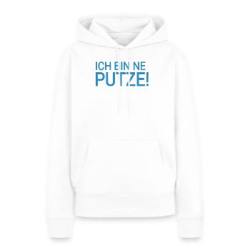 Putze  - Frauen Premium Bio Hoodie - Weiß - Vorne - Julia (174cm)