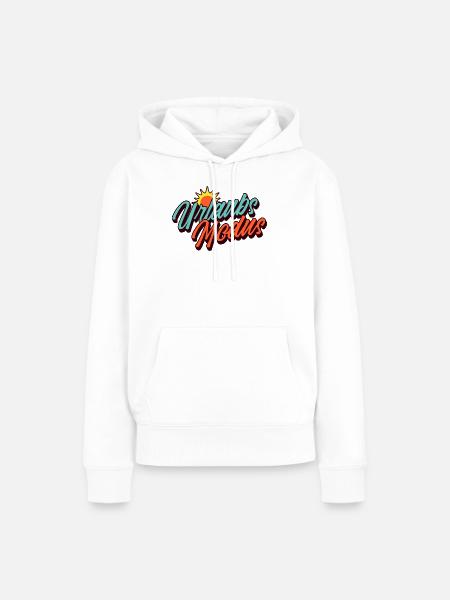 Urlaubsmodus Retro Sommer Sonne Design - Frauen Premium Bio Hoodie - Weiß