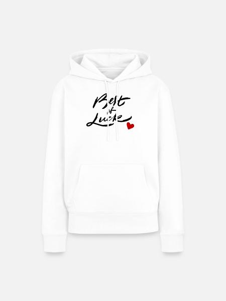 Viel Glück - Frauen Premium Bio Hoodie - Weiß