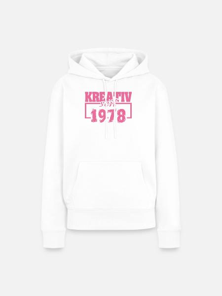 Maler 1978 - Frauen Premium Bio Hoodie - Weiß
