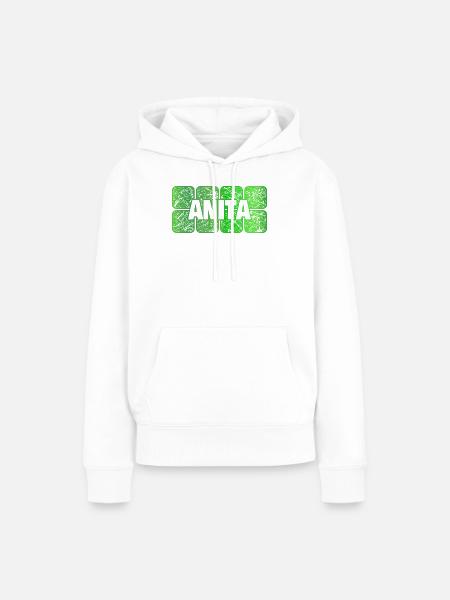 Maedchenname Anita - Frauen Premium Bio Hoodie - Weiß