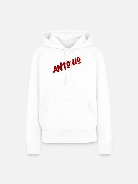 Antonio - Frauen Premium Bio Hoodie - Weiß