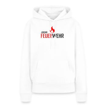 Jugend Feuerwehr - Frauen Premium Bio Hoodie - Weiß - Vorne - Julia (174cm)