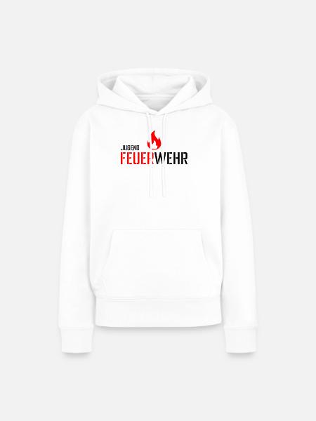 Jugend Feuerwehr - Frauen Premium Bio Hoodie - Weiß