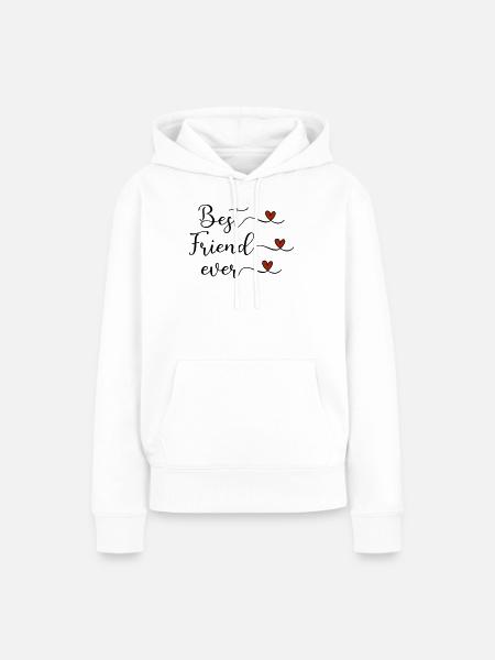 Bester Freund  - Frauen Premium Bio Hoodie - Weiß