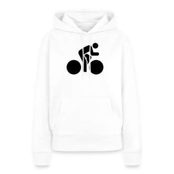 Radsportler, Fahrrad, Fahrradtour, Rennrad - Frauen Premium Bio Hoodie - Weiß - Vorne - Julia (174cm)