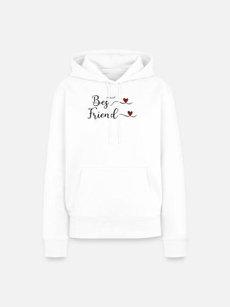 Beste Freunde - Frauen Premium Bio Hoodie - Weiß