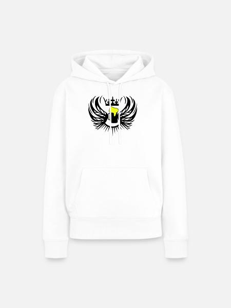 bier_wappen2 - Frauen Premium Bio Hoodie - Weiß
