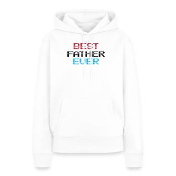 Le meilleur père de tous les temps - Sweat à capuche Premium bio Femme - blanc - Devant - Julia (174cm)