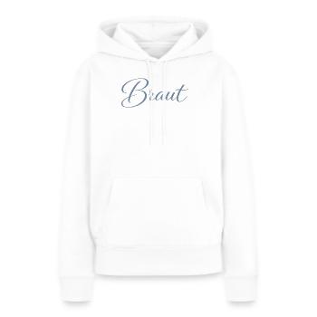 Braut - Frauen Premium Bio Hoodie - Weiß - Vorne - Julia (174cm)