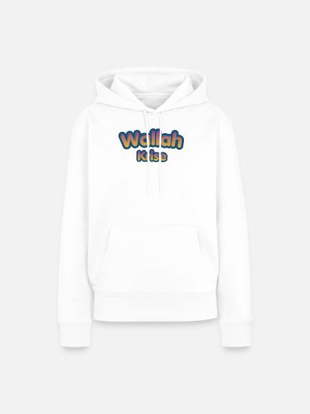 Wallah Krise  - Frauen Premium Bio Hoodie - Weiß