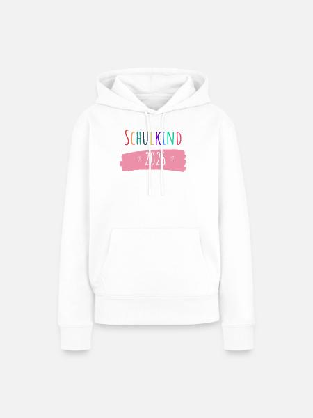Schulkind 2026 - Frauen Premium Bio Hoodie - Weiß