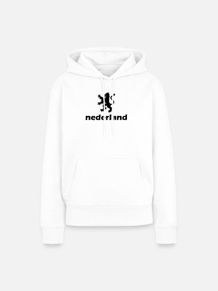 Niederlande - Nederland - Netherlands - Lion Löwe - Frauen Premium Bio Hoodie - Weiß