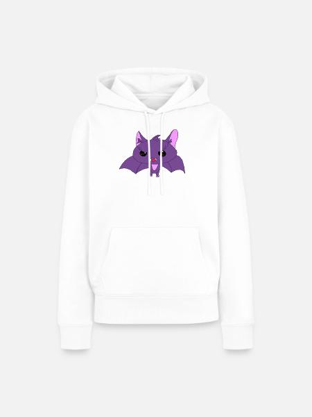 Little Bat – Niedlich Dunkel - Frauen Premium Bio Hoodie - Weiß