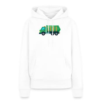 Mülltruk - Frauen Premium Bio Hoodie - Weiß - Vorne - Julia (174cm)