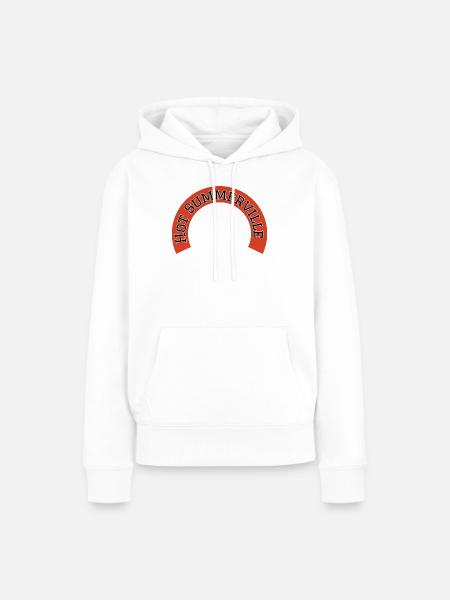 Sommerstadt-Bogen-Design - Frauen Premium Bio Hoodie - Weiß