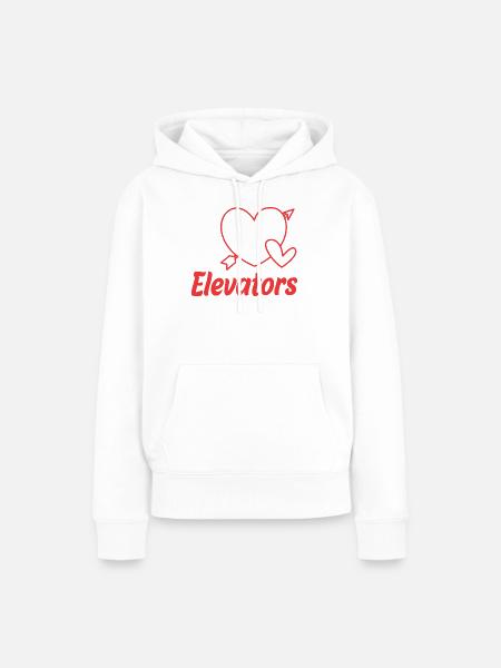 Aufzug - Frauen Premium Bio Hoodie - Weiß