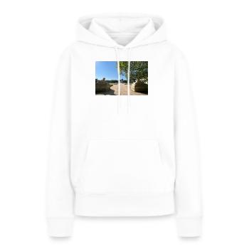 Burg von Chenonceau - Frauen Premium Bio Hoodie - Weiß - Vorne - Julia (174cm)