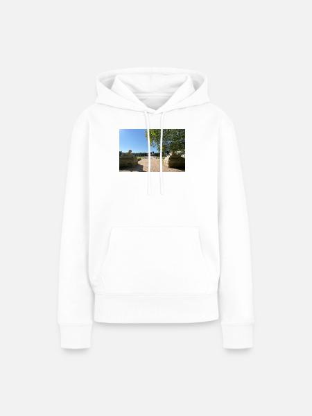 Burg von Chenonceau - Frauen Premium Bio Hoodie - Weiß