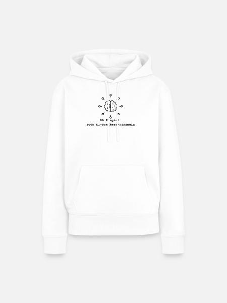 KI Studium - Frauen Premium Bio Hoodie - Weiß