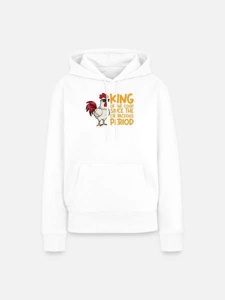 Farmer Rooster Flock Poultry Chicken - Frauen Premium Bio Hoodie - Weiß
