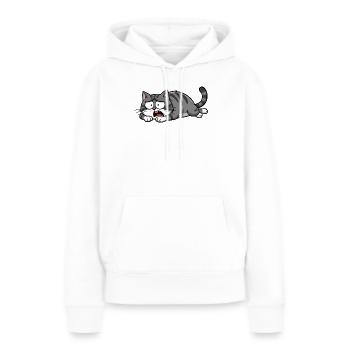 Lustige Katze Tigerkatze Katzenshirt Geschenk - Frauen Premium Bio Hoodie - Weiß - Vorne - Julia (174cm)