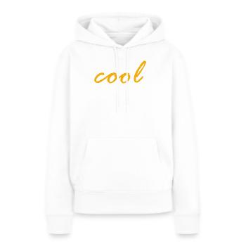 cool - Frauen Premium Bio Hoodie - Weiß - Vorne - Julia (174cm)