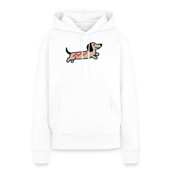 Dachshund Blitz Racing Dog Sport Agility - Sweat à capuche Premium bio Femme - blanc - Devant - Julia (174cm)