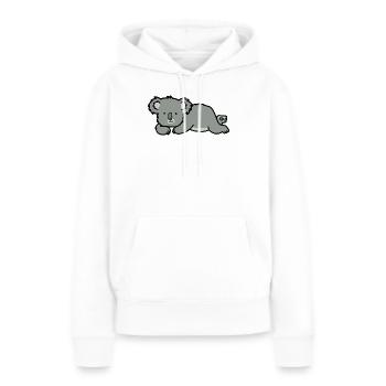 Koala mignon dans un style de bande dessinée minimaliste - Sweat à capuche Premium bio Femme - blanc - Devant - Julia (174cm)