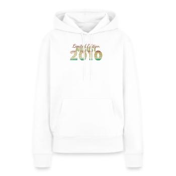 16. Geburtstag Limited Edition (SCR) 08/2010 - Frauen Premium Bio Hoodie - Weiß - Vorne - Julia (174cm)