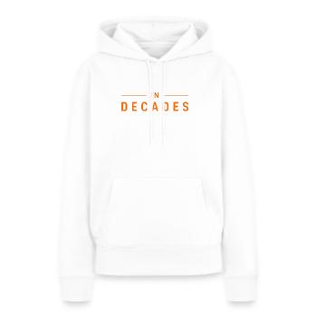 Liberté financière de la réserve numérique de valeur numérique Bitcoin - Sweat à capuche Premium bio Femme - blanc - Devant - Julia (174cm)
