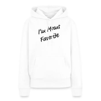Je suis le T-shirt drôle préféré de maman - Sweat à capuche Premium bio Femme - blanc - Devant - Julia (174cm)