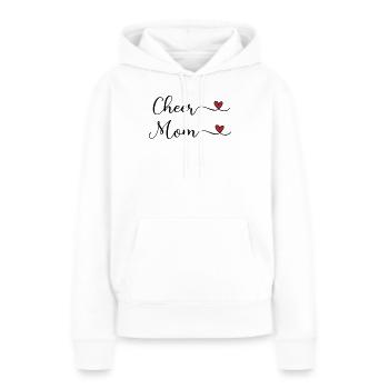 Encouragez maman - Sweat à capuche Premium bio Femme - blanc - Devant - Julia (174cm)