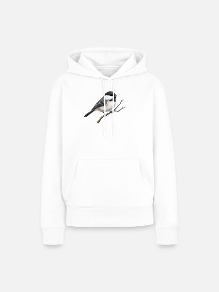 Tannenmeise - Frauen Premium Bio Hoodie - Weiß
