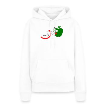 Obst - Frauen Premium Bio Hoodie - Weiß - Vorne - Julia (174cm)