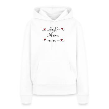 Mama-Herz-Geschenk - Frauen Premium Bio Hoodie - Weiß - Vorne - Julia (174cm)