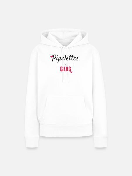 Gang Script Fette Gruppe von Freundinnen - Frauen Premium Bio Hoodie - Weiß