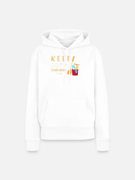 Schulhausmeister - Frauen Premium Bio Hoodie - Weiß