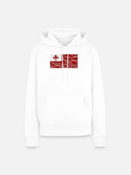 Land Tonga - Frauen Premium Bio Hoodie - Weiß