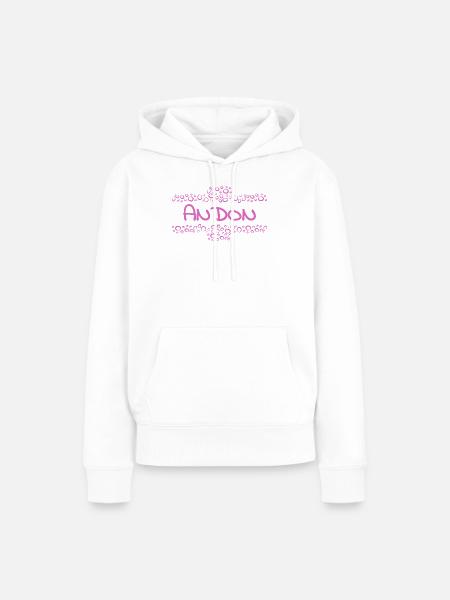 Andon - Frauen Premium Bio Hoodie - Weiß