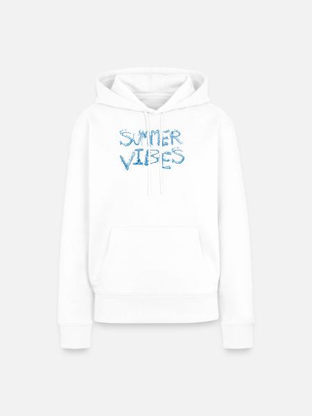 Sommer - Frauen Premium Bio Hoodie - Weiß