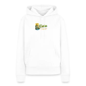 Boston Skyline Rétro Vintage Design - Sweat à capuche Premium bio Femme - blanc - Devant - Julia (174cm)