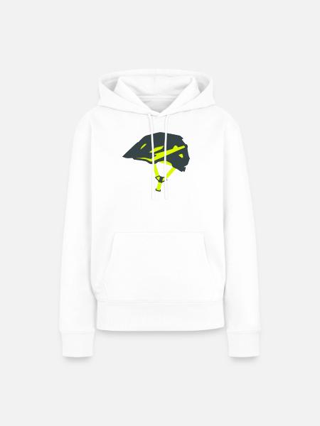 Enduro Fahrradhelm Grafik - Frauen Premium Bio Hoodie - Weiß