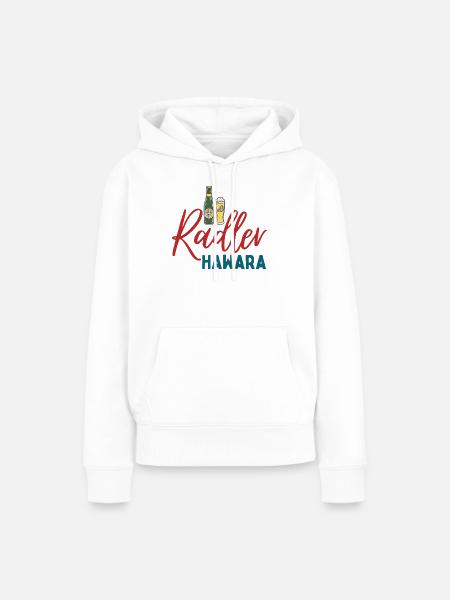 Radler Hawara Logo - Frauen Premium Bio Hoodie - Weiß