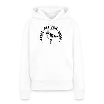 Passionné de pluviers Oiseau de rivage noir - Sweat à capuche Premium bio Femme - blanc - Devant - Julia (174cm)