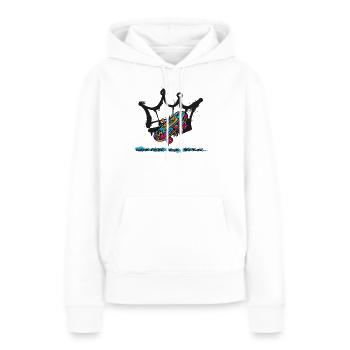 Skatershirt für Kids - Frauen Premium Bio Hoodie - Weiß - Vorne - Julia (174cm)