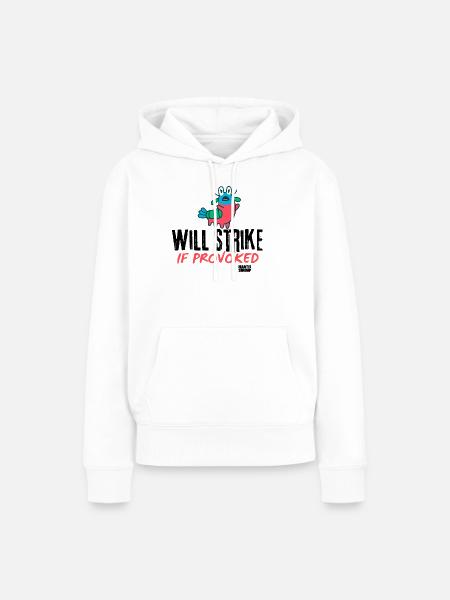 Provokated Creature Pop Art - Frauen Premium Bio Hoodie - Weiß